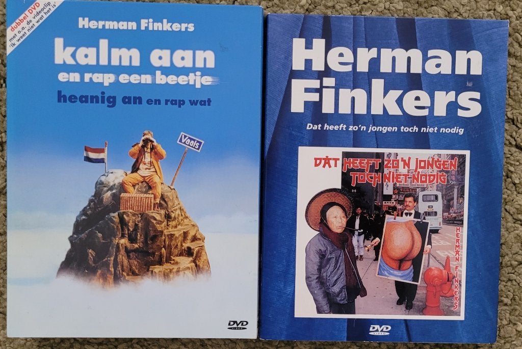 3 DVD's Herman Finkers, Alle leeftijden, Ophalen of Verzenden, Zo goed als nieuw, Stand-up of Theatershow