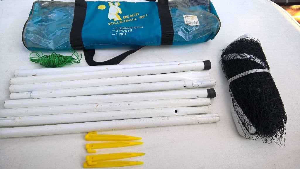 TE koop aangeboden mooi strand volleybal set doe gepast bod., Ophalen of Verzenden, Gebruikt, Overige typen