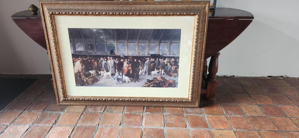 Mooi Schilderij met Gouden Lijst, Antiek en Kunst, Kunst | Schilderijen | Klassiek, Ophalen