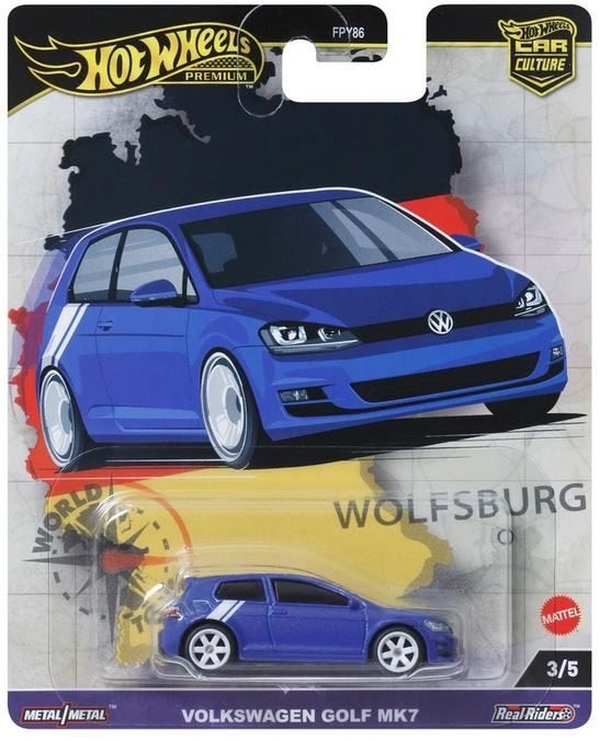 Hot Wheels Premium Volkswagen Golf MK7 - World Tour, Ophalen of Verzenden, Nieuw