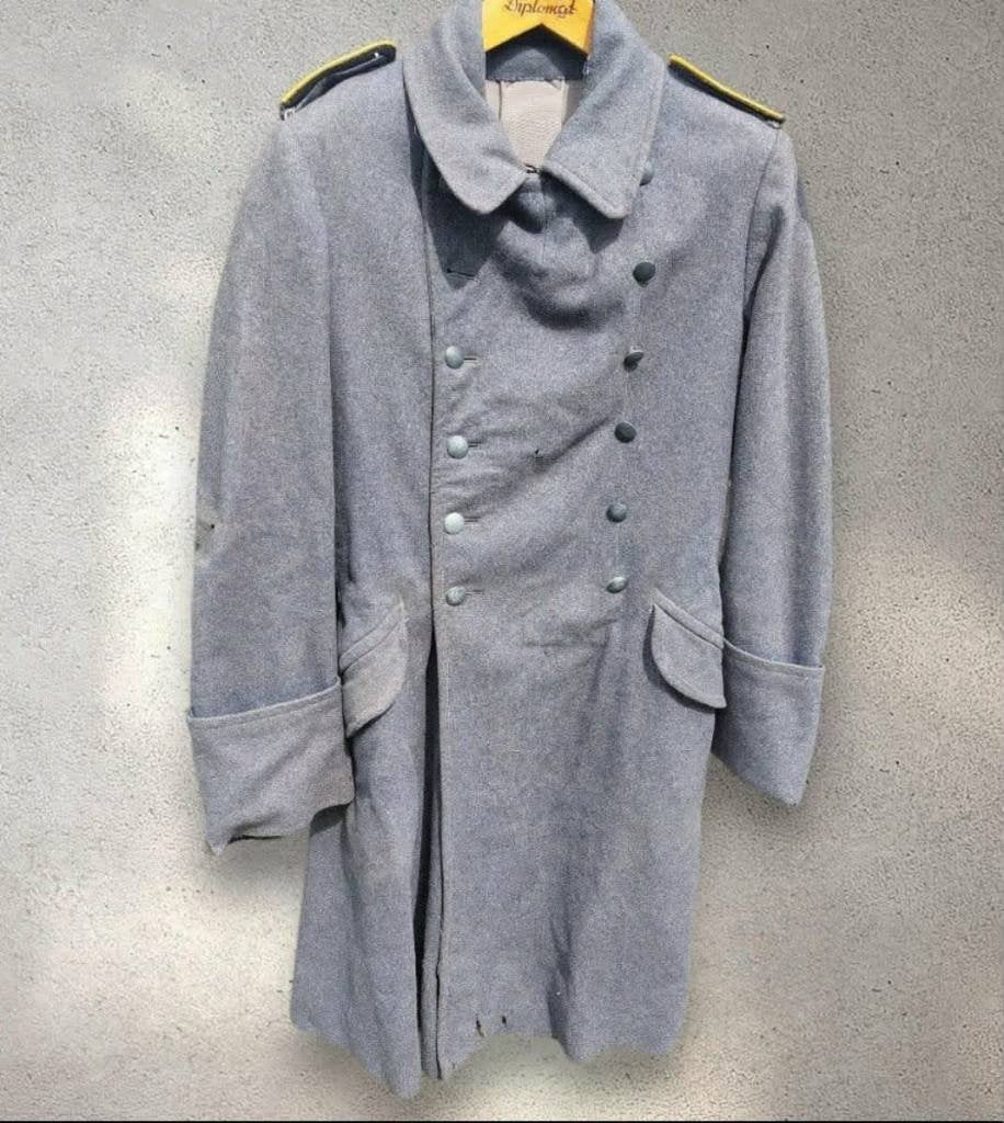 Duitse WO2 Luftwaffe M40 Mantel, Verzamelen, Ophalen of Verzenden, Luchtmacht, Duitsland, Kleding of Schoenen