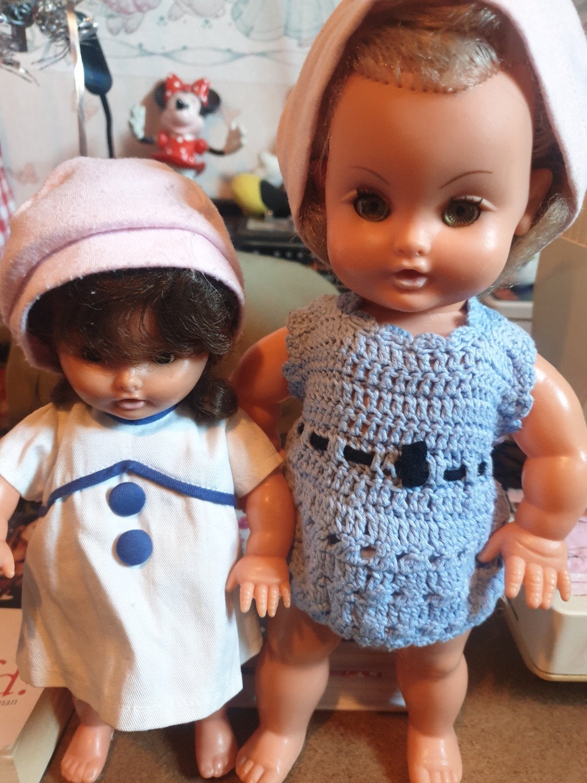 2 mooie Bella poppen ,jaren,60, Ophalen of Verzenden, Pop