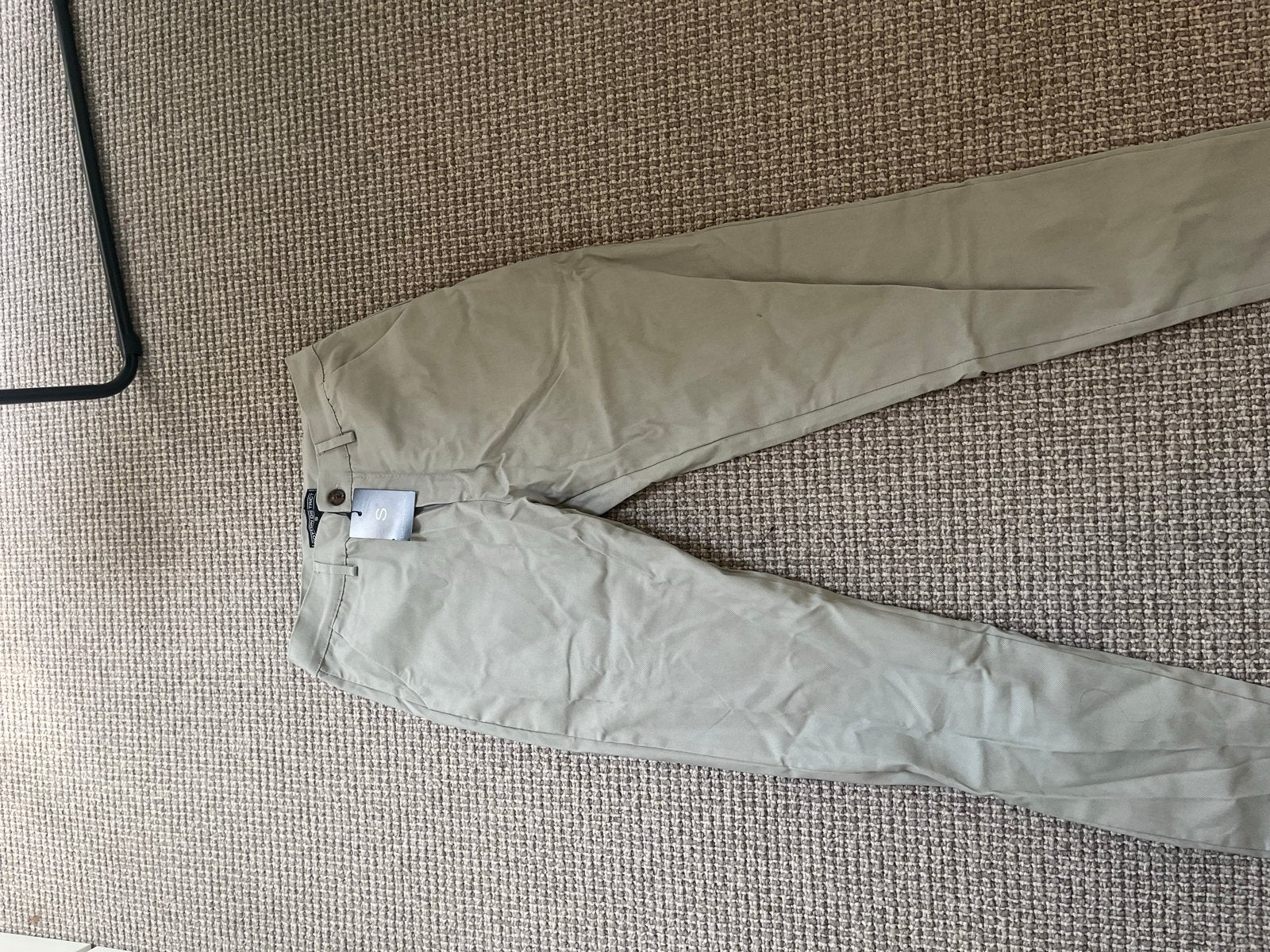Nieuwe Cotton District Chino Broek Maat S - Beige, Beige, Nieuw, Ophalen of Verzenden, Maat 46 (S) of kleiner