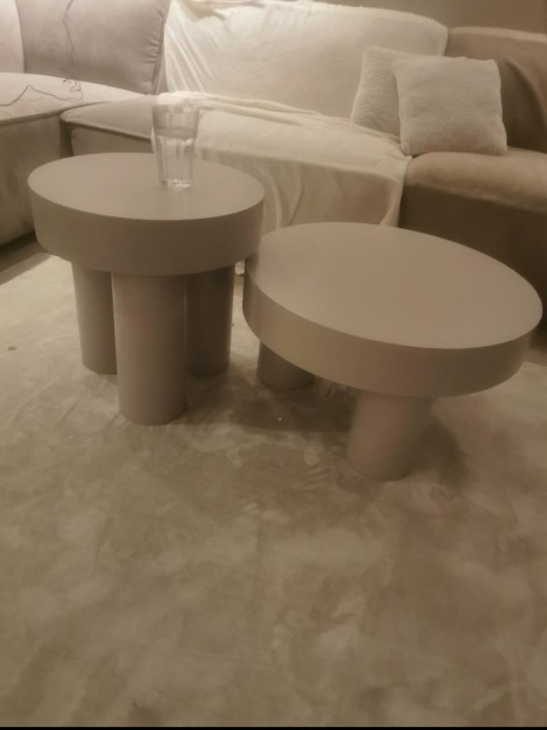 Japandi salontafel set, Huis en Inrichting, Tafels | Salontafels, 50 tot 100 cm, Rond, Nieuw, Minder dan 50 cm