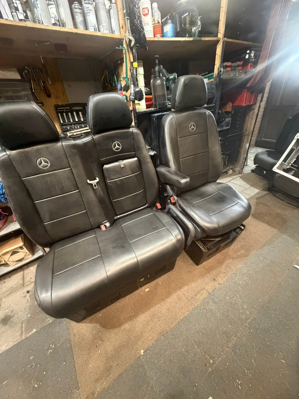 Mooie setje sprinter 906/crafter stoelen bank&bestuurderssto, Auto-onderdelen, Ophalen of Verzenden, Gebruikt, Mercedes-Benz
