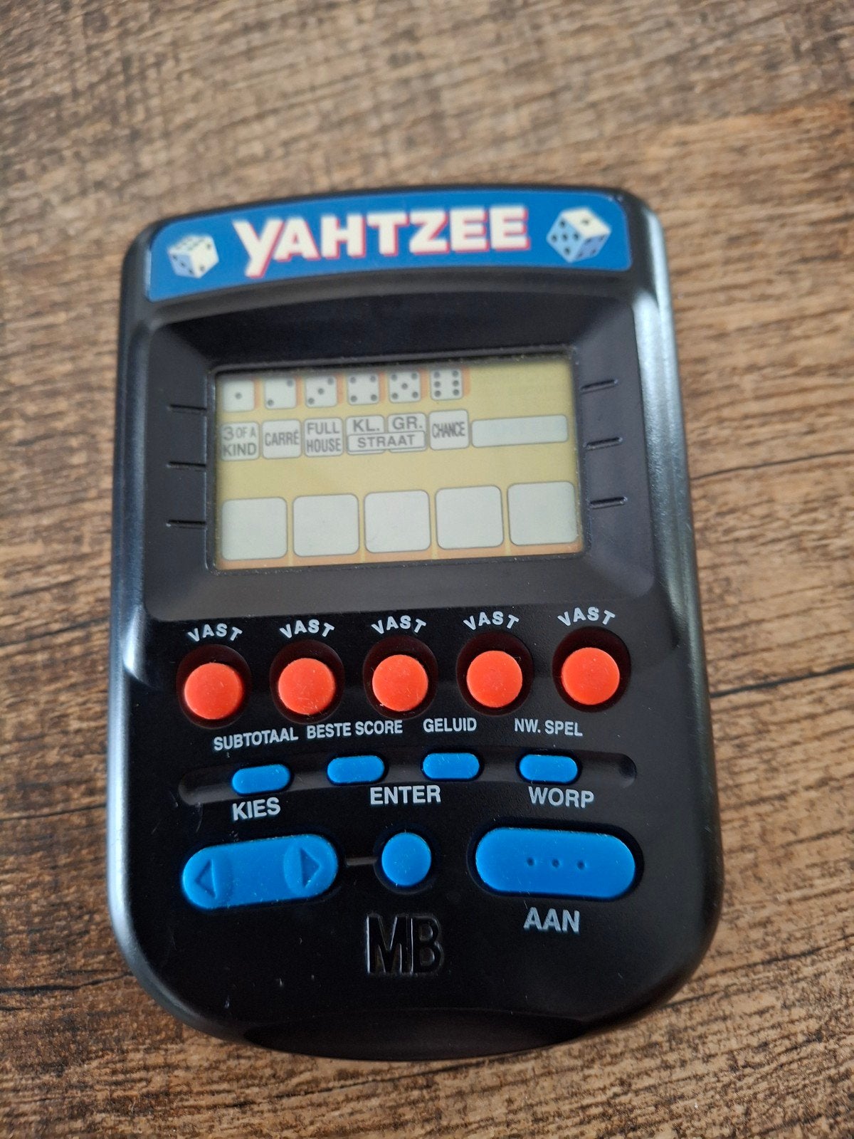 Vintage MB Yahtzee Elektronisch Handheld Spel, Ophalen of Verzenden, Zo goed als nieuw