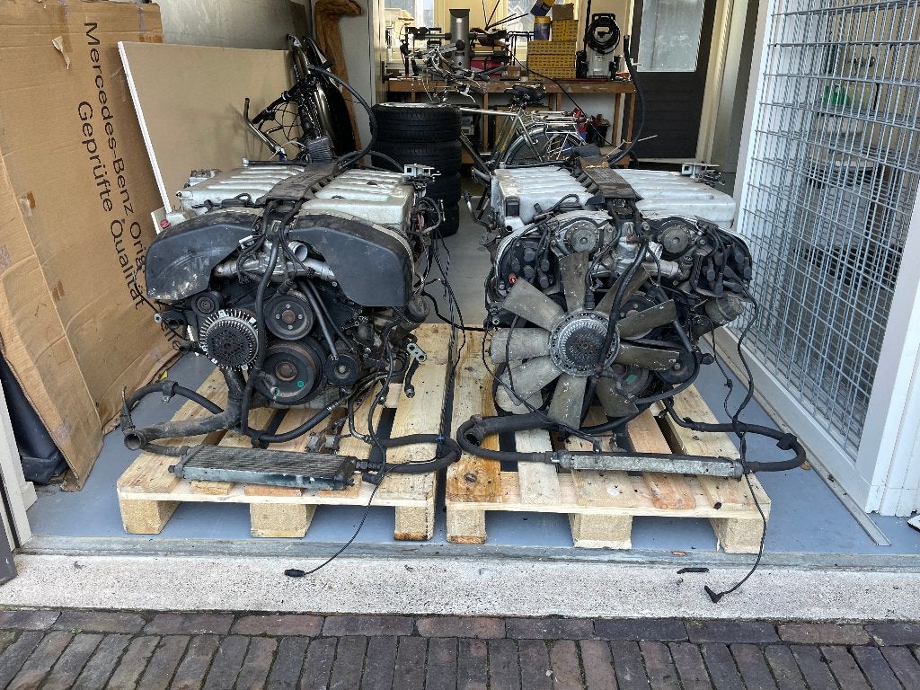 Mercedes Benz 6.0 v12 motorblok (M120), Ophalen, Gebruikt, Mercedes-Benz