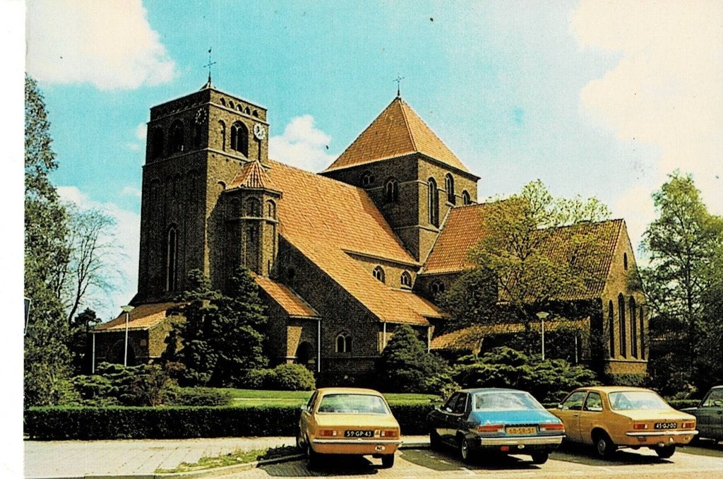 Achterveld, Kerk, auto's, Verzenden, 1960 tot 1980, Ongelopen, Utrecht