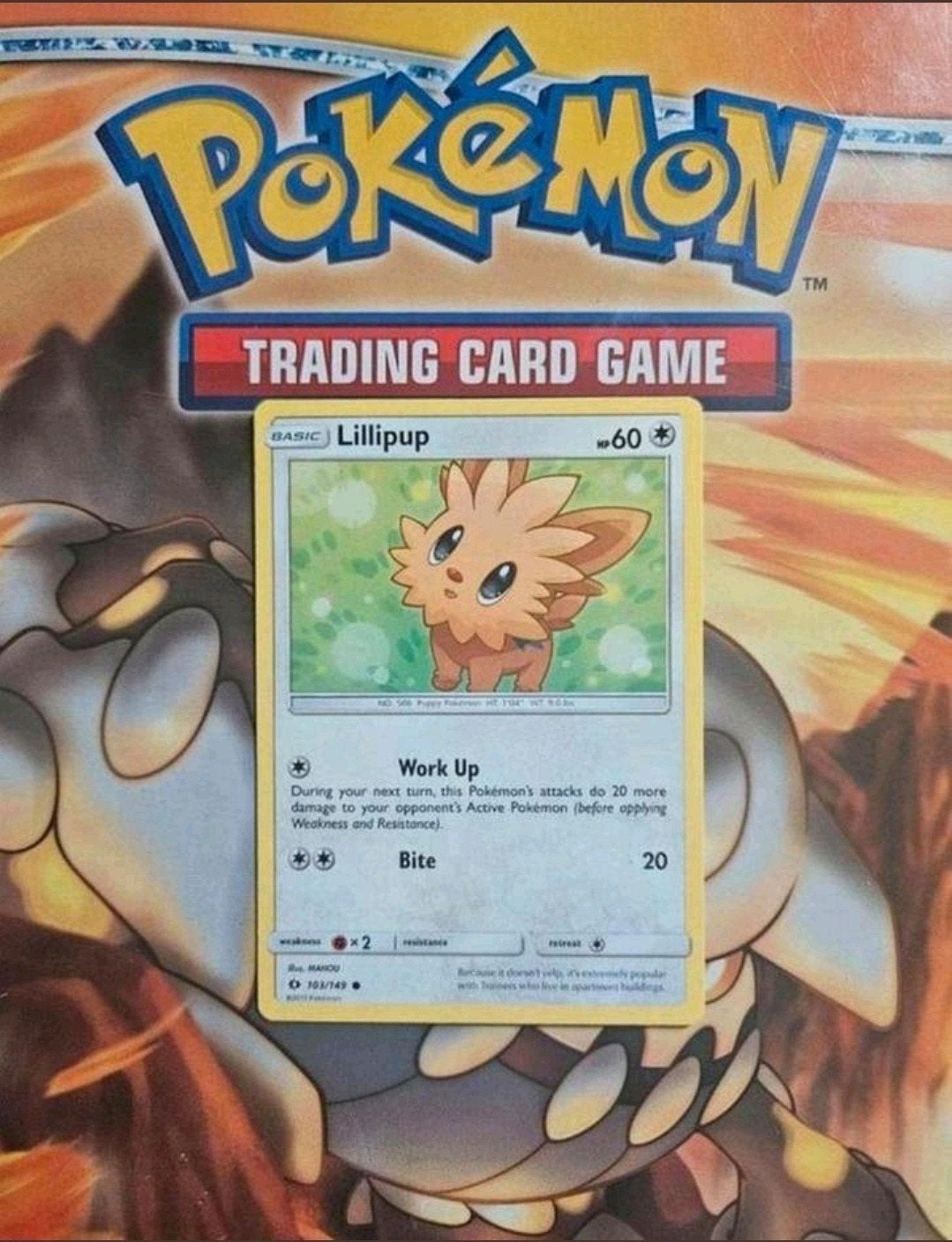 Lillipup 103/149 Sun&Moon base set pokemon kaart, Ophalen of Verzenden, Zo goed als nieuw, Losse kaart
