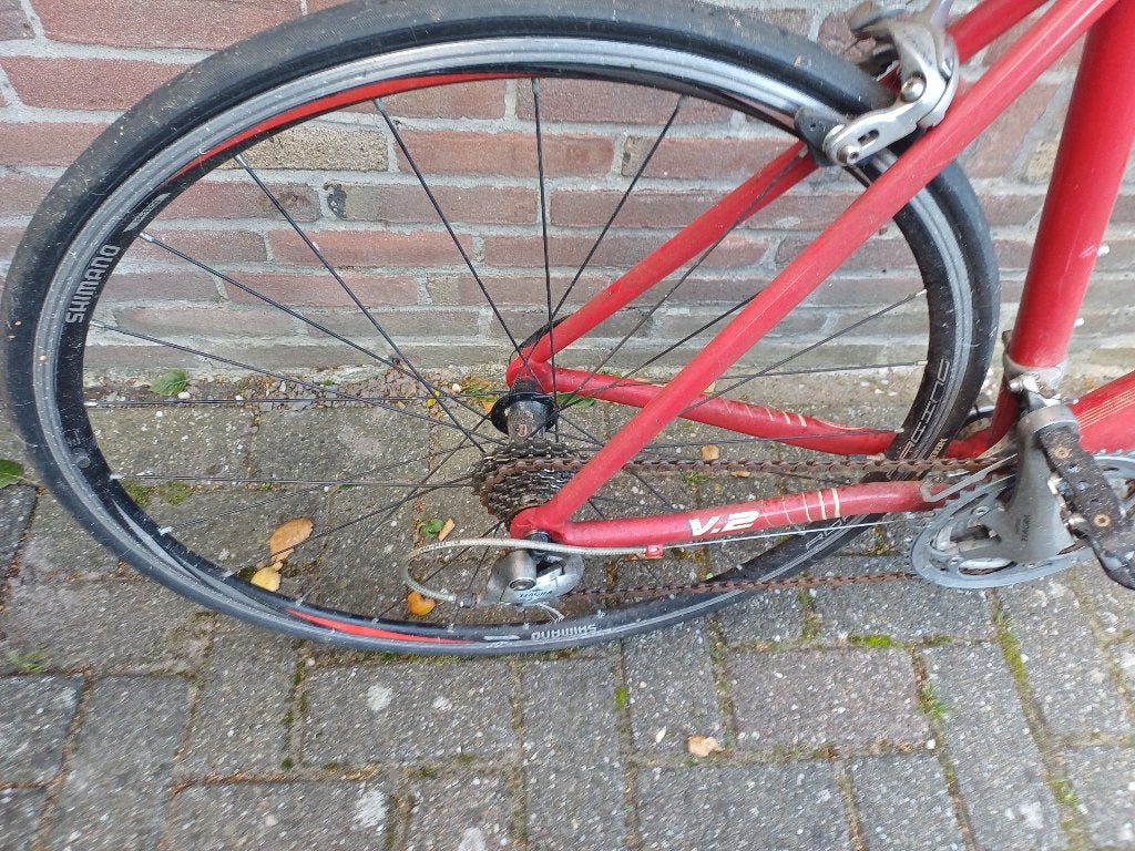 Gazelle V.2 racefiets - Rood, Gebruikt, 28 inch, Gebruikt, Aluminium, 49 tot 53 cm