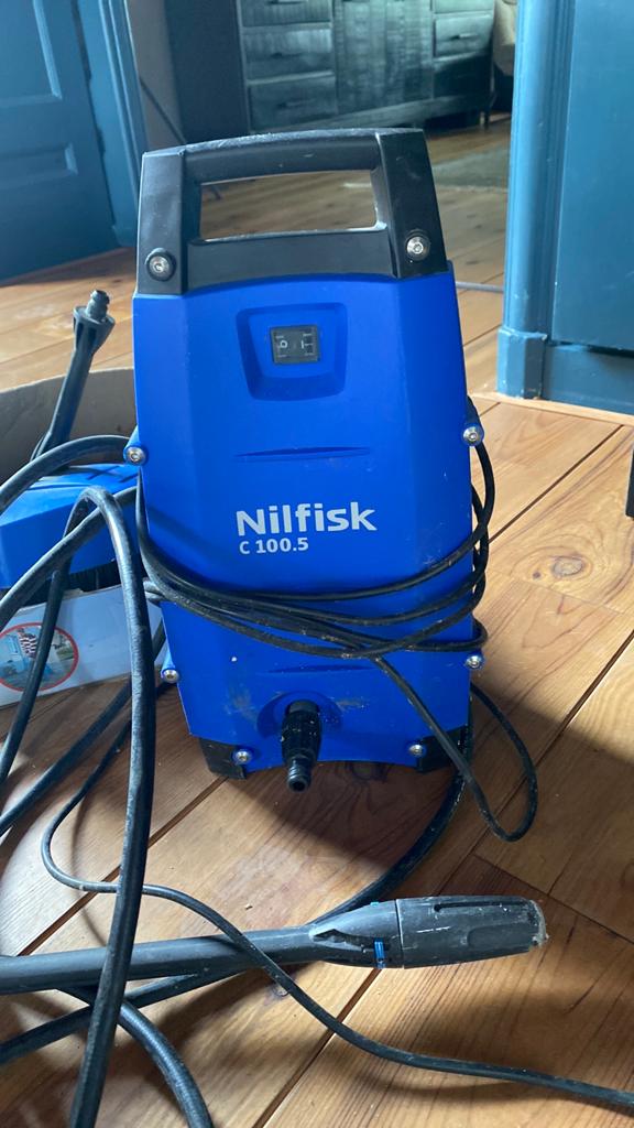 Nilfisk compacte hogedrukreiniger met terrasreiniger, Ophalen, Gebruikt, Elektrisch