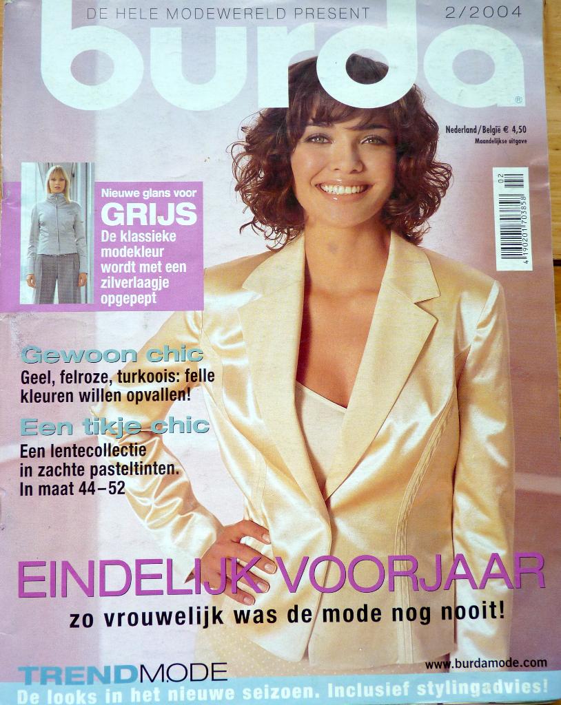 2 x BURDA:  Burda febr 2004  en Burda mei 1989, Overige typen, Verzenden, Vrouw, Burda