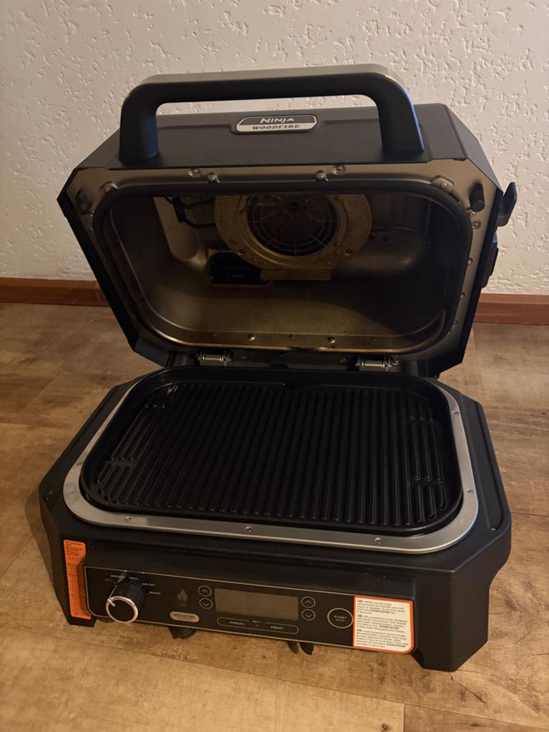 Ninja Woodfire Pro XL BBQ Grill & Smoker, Ophalen of Verzenden, Zo goed als nieuw, Airfryer XL, 1500 gram of meer
