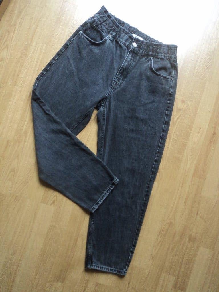 Pull&Bear Grijze Jeans Maat 44 met Elastische Taille, Zo goed als nieuw, W33 - W36 (confectie 42/44), Grijs, Pull&Bear