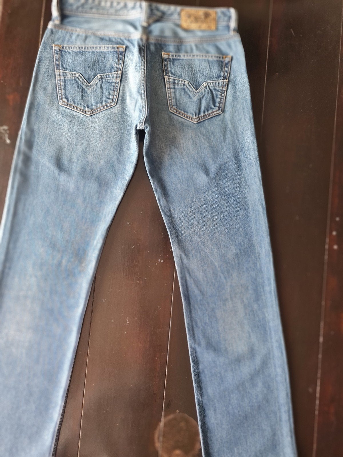 ZGAN CLASSIC DIESEL LARKEE REGULAR STRAIGHT JEANS SIZE 32/36, Diesel, Blauw, W32 (confectie 46) of kleiner, Ophalen of Verzenden