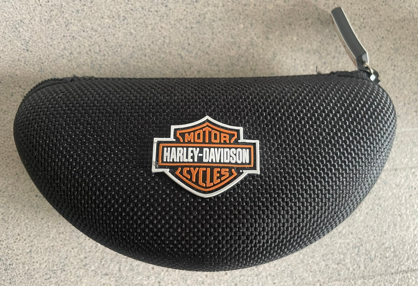 Harley Davidson brillenkoker etui zwart, Ophalen of Verzenden, Zo goed als nieuw