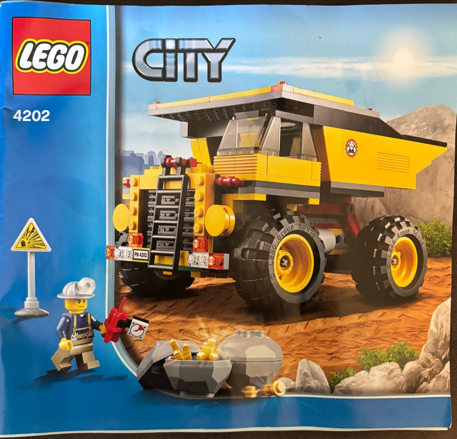Lego City 4202 Mijnbouw Vrachtwagen met minifiguur, Ophalen, City, Lego, Zo goed als nieuw