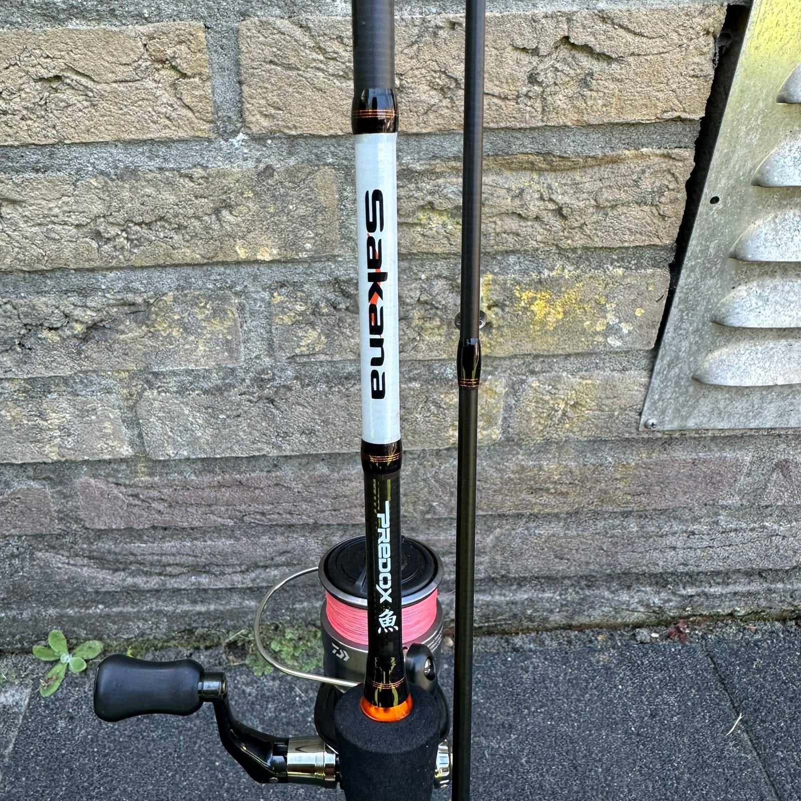 Predox Sakana ultra light hengel en daiwa 2000 molen, Watersport en Boten, Hengelsport | Roofvissen, Ophalen, Zo goed als nieuw