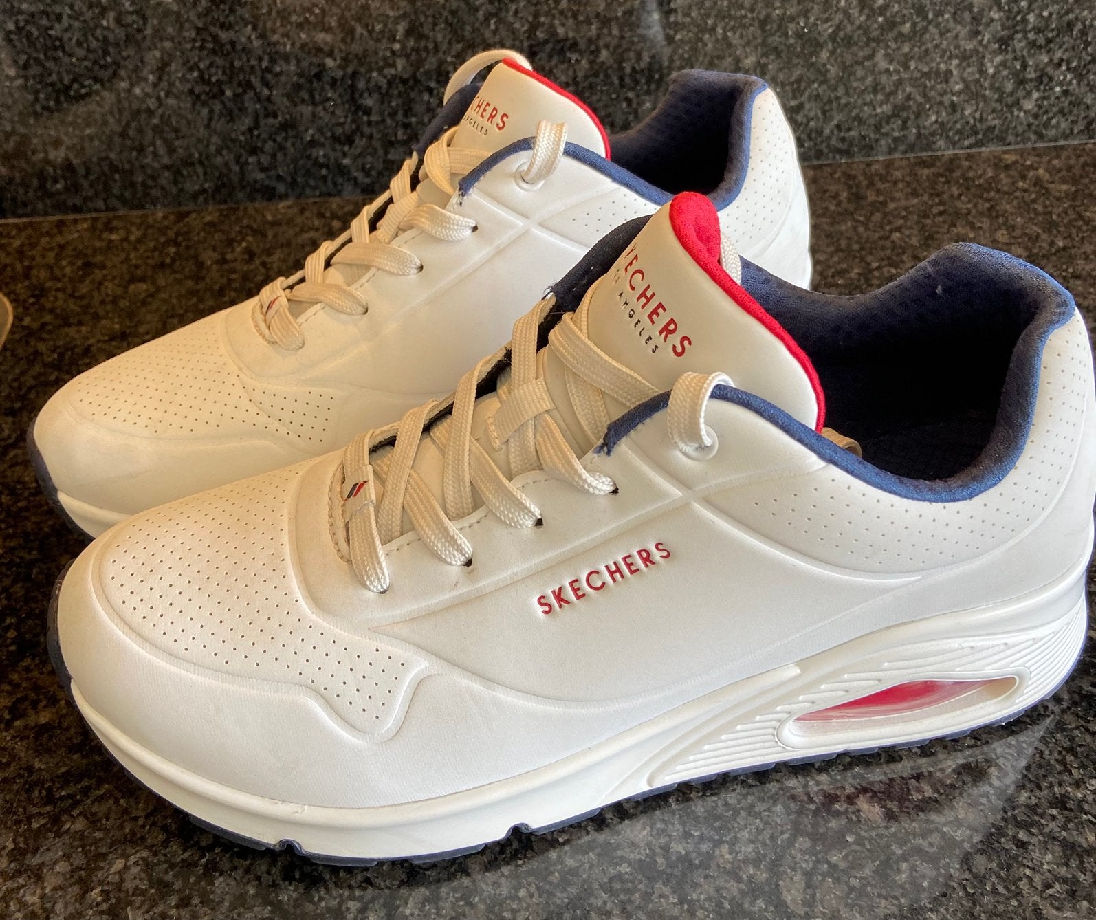 Sketchers -wit- maat 40, Wit, Ophalen of Verzenden, Sneakers of Gympen, Zo goed als nieuw