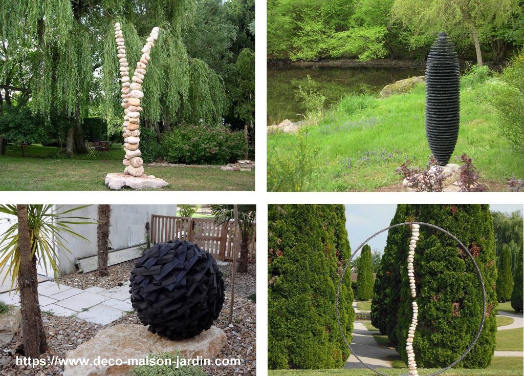 Woondecoratie sculptuur - Tuinbeeld - Steen, Metaal, Hout, Tuin en Terras, Tuinwanddecoratie, Nieuw, Ophalen of Verzenden