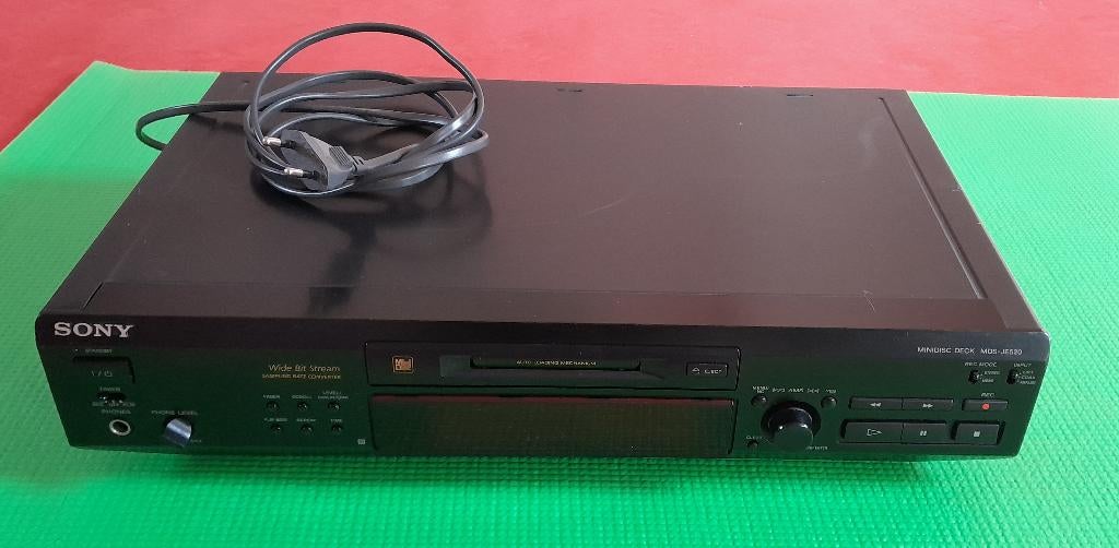 Sony MiniDisc deck MDS-JE520 zwart, Audio, Tv en Foto, Ophalen, Minidisc-speler