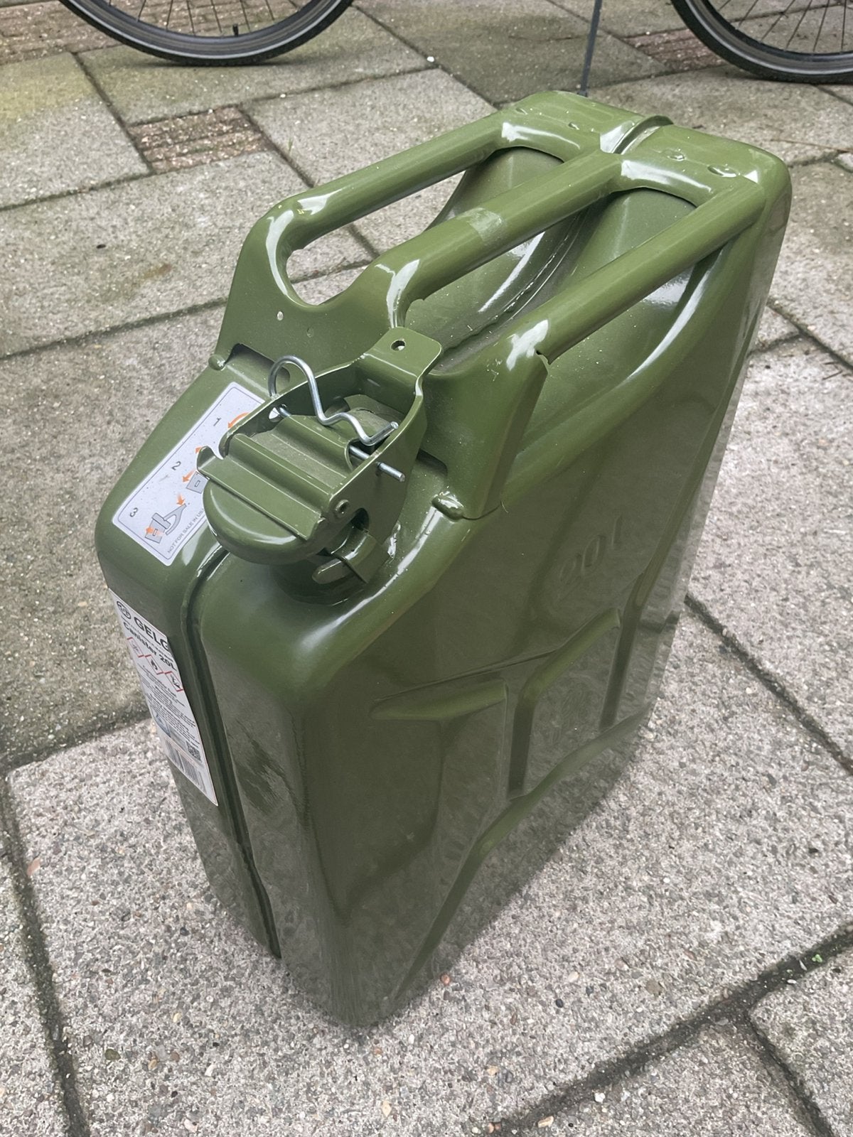 Jerrycan 20 liter, Ophalen of Verzenden, Gebruikt
