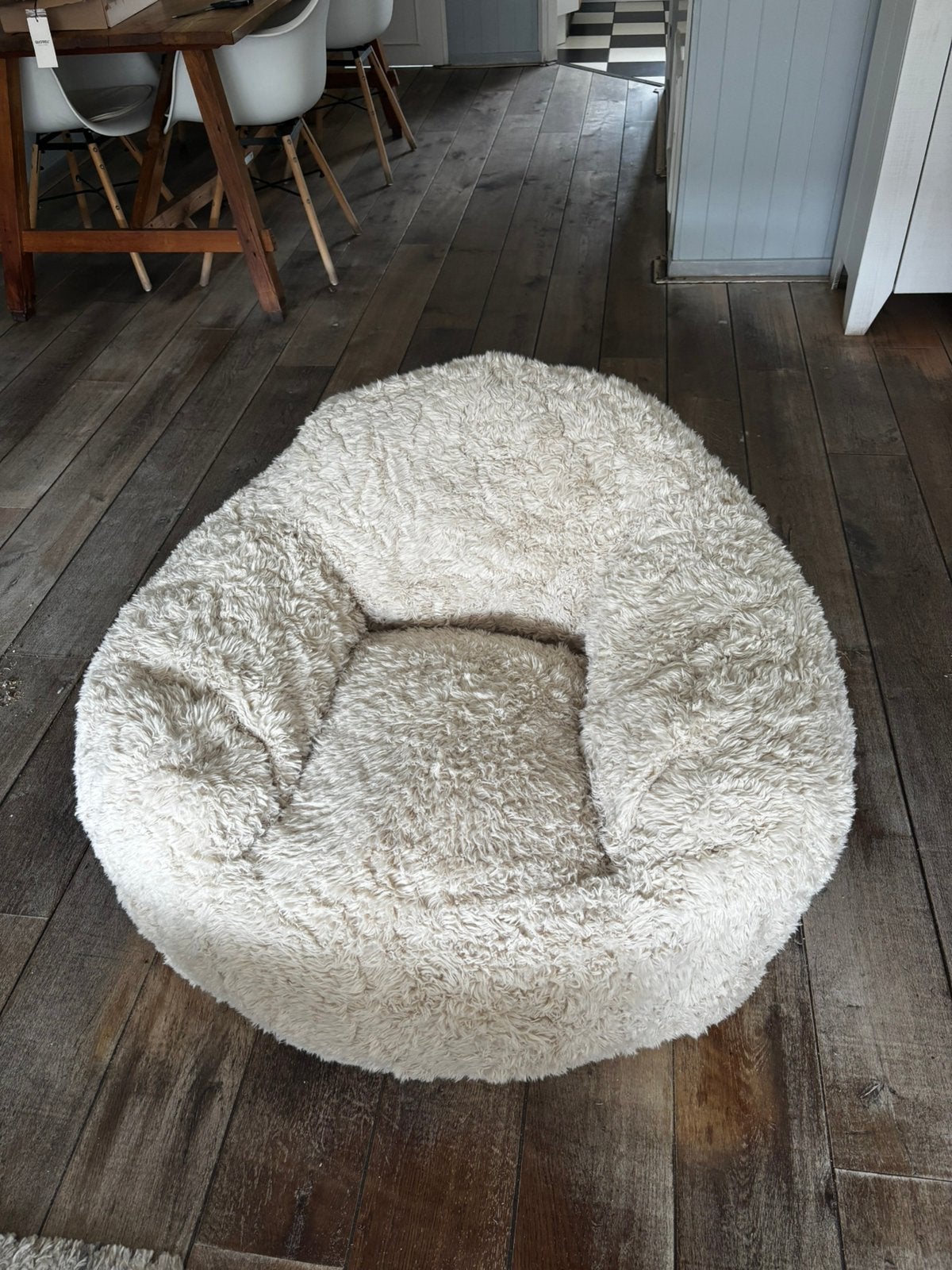 Fluffy fauteuil creme, Ophalen, Nieuw, Overige kleuren, Overige typen