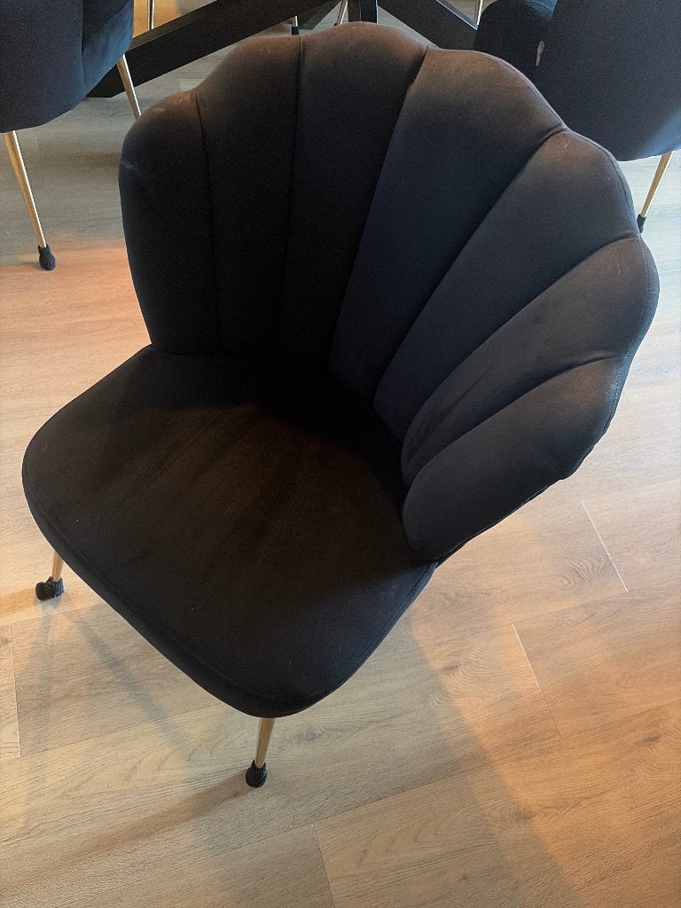 Pippa richmond stoelen 4x, Ophalen, Gebruikt, Zwart, Vier