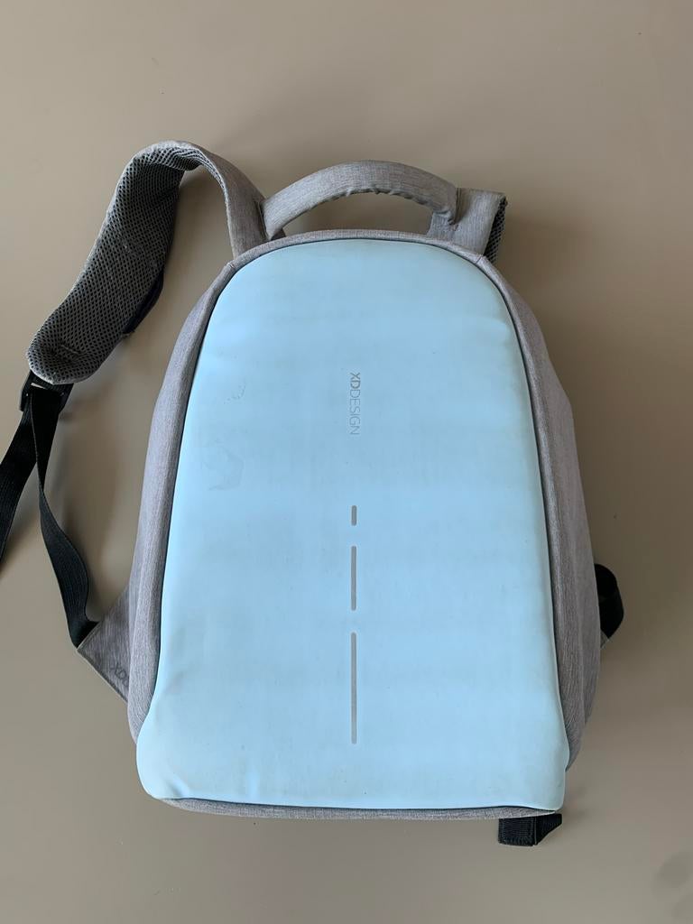 XDesign Anti-diefstal Rugzak - Grijs/Blauw, Ophalen, Gebruikt, 25 tot 40 cm, Overige merken
