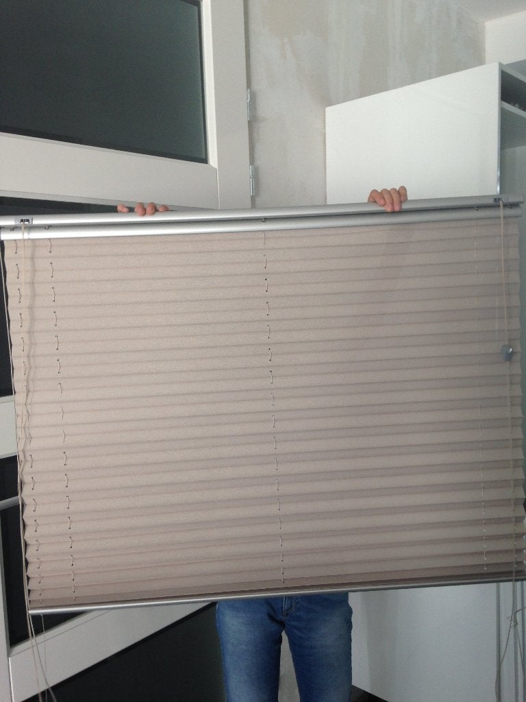 Verosol plissé top/down met spandraden, Overige merken, Zo goed als nieuw, Grijs, 86 cm
