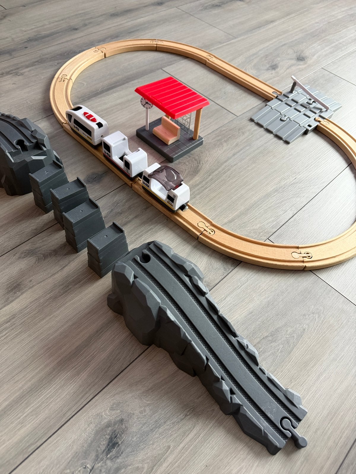 Elektrische speelgoed trein incl treinbaan, Ophalen, Gebruikt