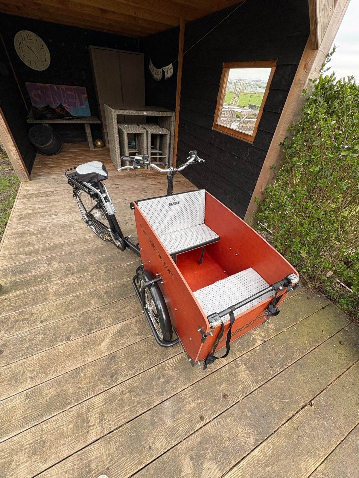 Babboe Big E bakfiets - Zeer nette staat, 1e eigenaar, Fietsen en Brommers, Fietsen | Bakfietsen, 4 kinderen of meer, Elektrisch
