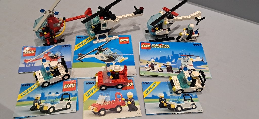 Lego brandweer politie, Gebruikt, Inclusief instructies, Lego, Ophalen of Verzenden