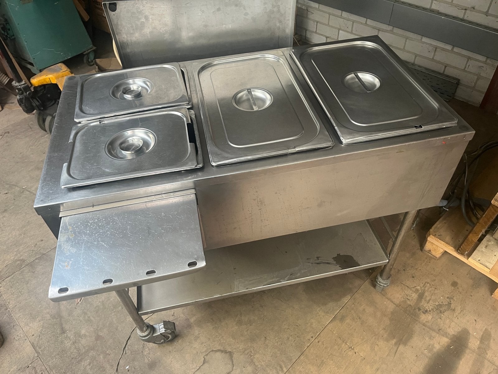 Warmhoudwagen, vaatwasser, bordenwarmer, Ophalen, RVS Meubilair