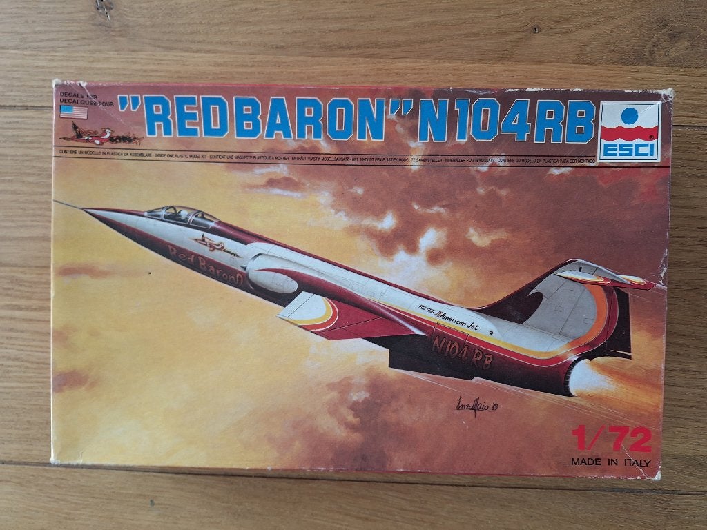 1:72 1/72 ESCI “Red Baron” N104RB, Overige merken, 1:72 tot 1:144, Ophalen of Verzenden, Zo goed als nieuw