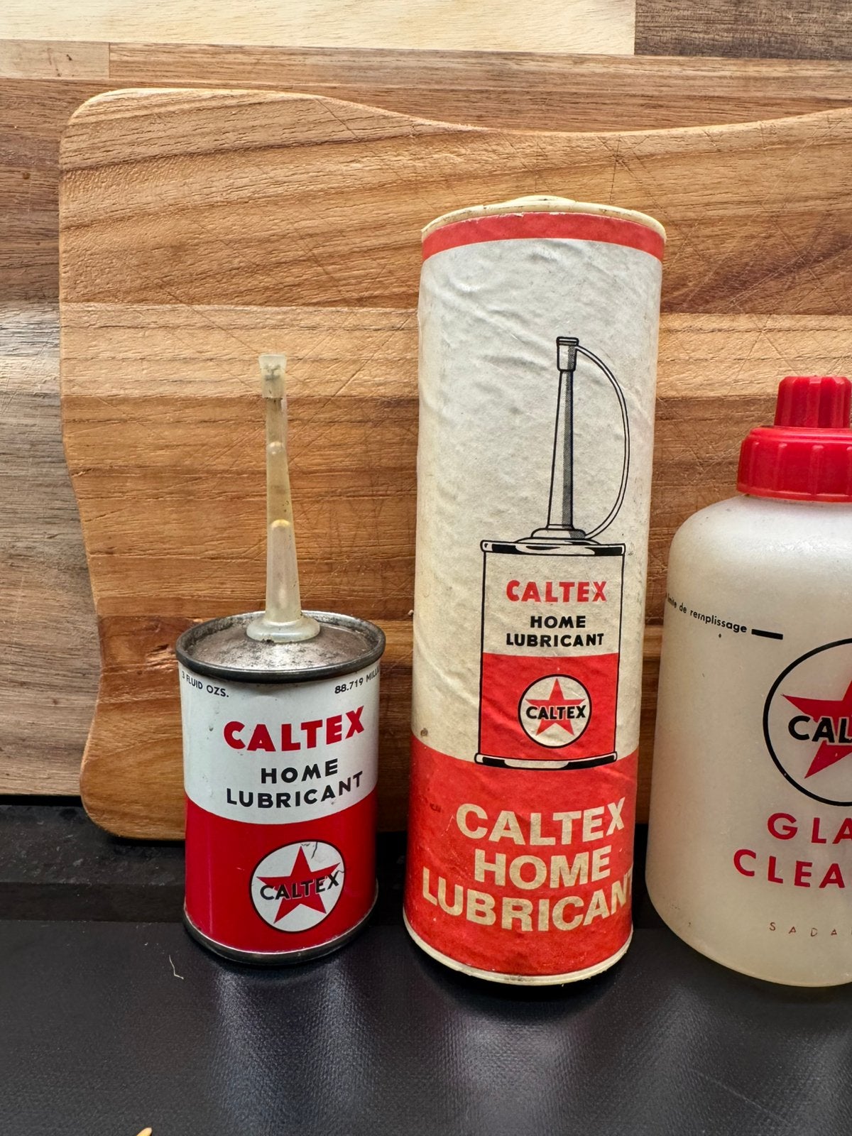 Caltex handy oil olieblikje + originele verpakking Uniek USA, Ophalen, Zo goed als nieuw, Auto's