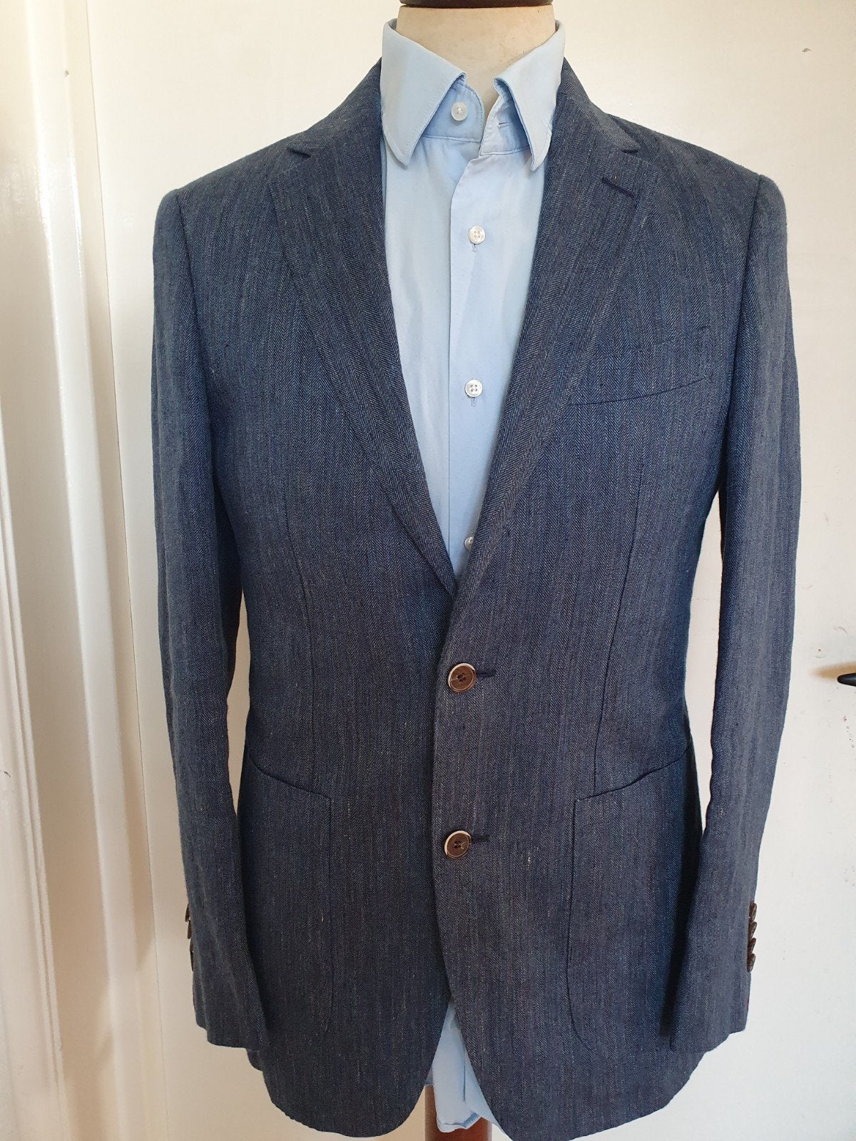 linnen pak Suit Supply 46, Kleding | Heren, Kostuums en Colberts, Ophalen of Verzenden, Zo goed als nieuw, Maat 46 (S) of kleiner