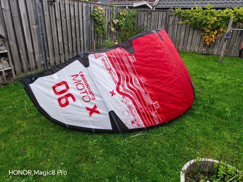 Cabrinha moto x 6m, Watersport en Boten, Gebruikt, Geen board, Ophalen of Verzenden, 6 m²