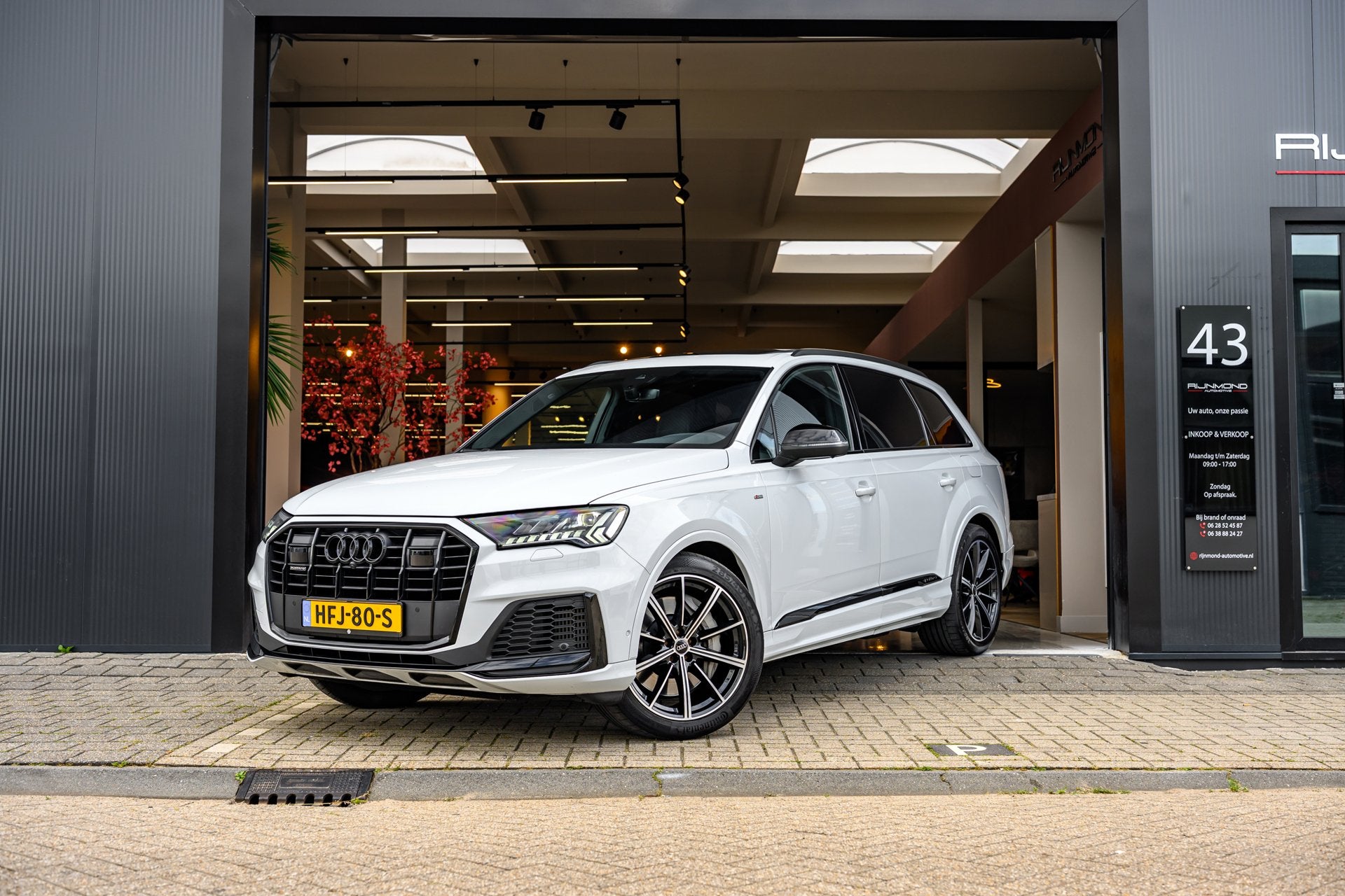Audi Q7 55 TFSI e quattro Pro Line Advanced|Pano|Lucht Verin, Auto's, Automaat, Dealer onderhouden, Gebruikt, 2995 cc