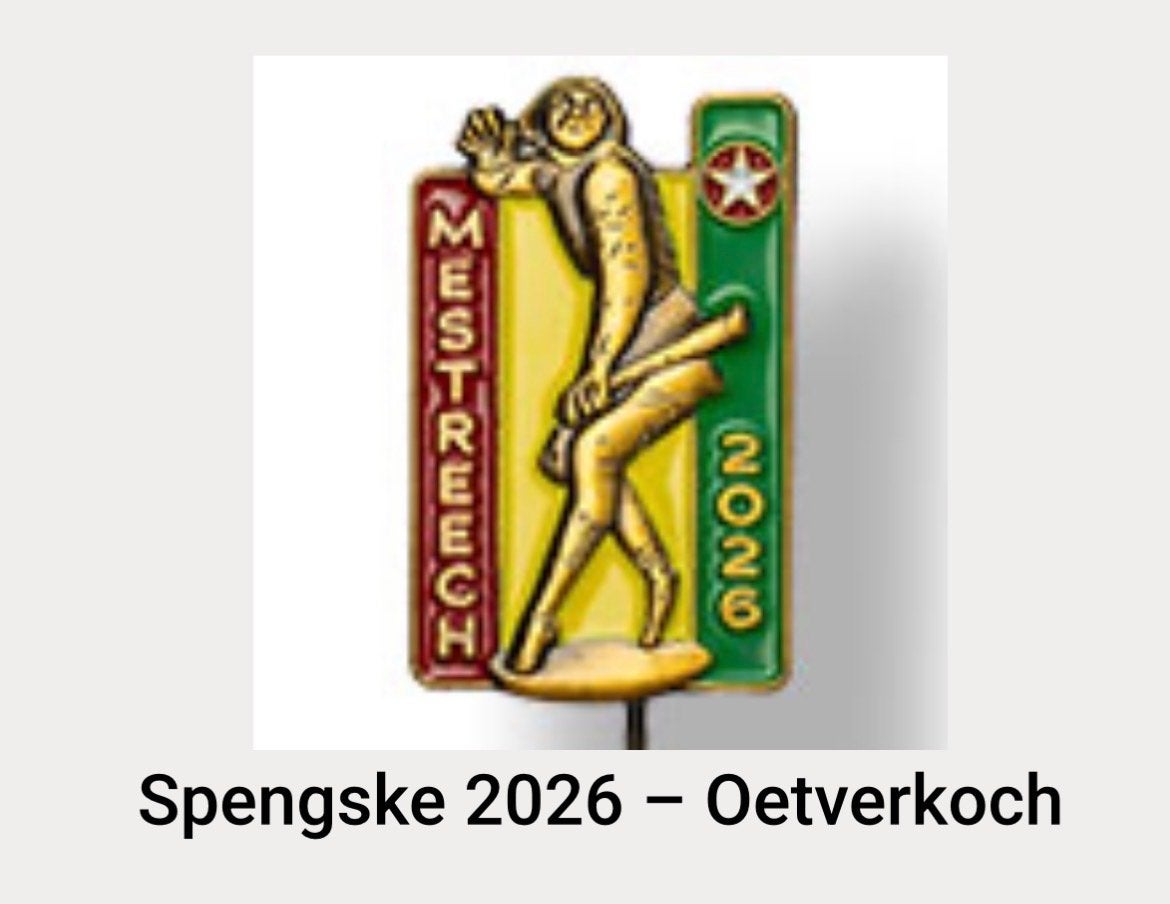 Gezocht: Spengske 2026 Maastricht - carnaval/vastelaovend, Ophalen of Verzenden, Gebruikt, Stad of Land, Speldje of Pin