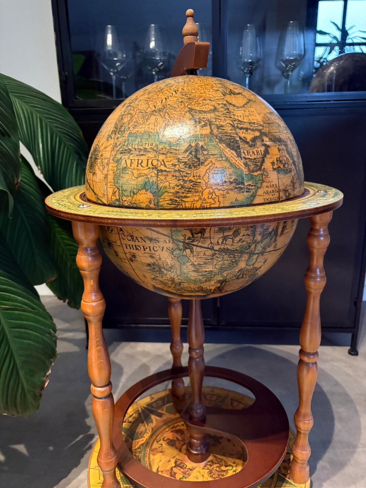ITALIAANSE bar globe drank wereldbol barglobe globebar, Huis en Inrichting, Ophalen of Verzenden, Zo goed als nieuw