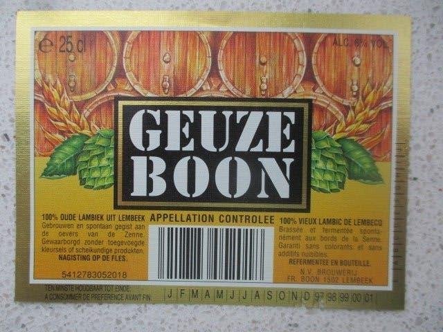 bieretiket Belgie 26-7 (8G) boon, Verzamelen, Biermerken, Ophalen of Verzenden, Nieuw, Overige typen, Overige merken