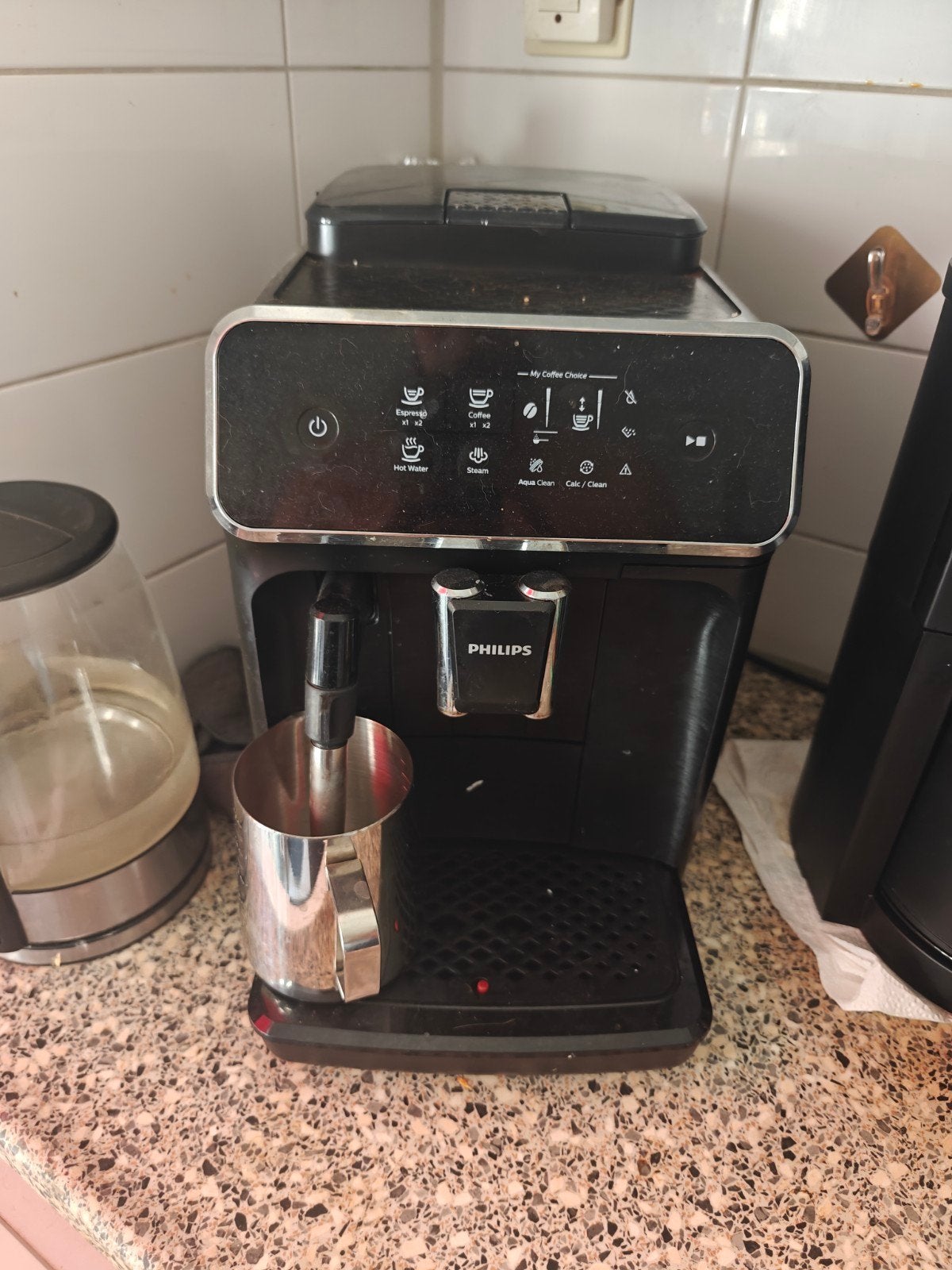 Philips volautomatische espressomachine, Witgoed en Apparatuur, Koffiezetapparaten, Gebruikt, Espresso apparaat, Koffiebonen, 2 tot 4 kopjes