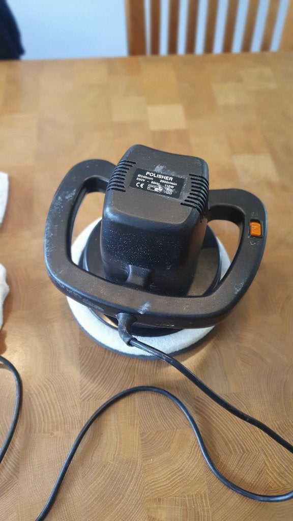 Autolak-poetsapparaat 230V, Auto diversen, Ophalen of Verzenden, Zo goed als nieuw
