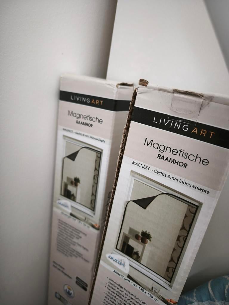 Magnetische raamhor - Living Art (nieuw in doos), Doe-het-zelf en Verbouw, 120 cm of meer, Hordeur, Minder dan 200 cm, Nieuw