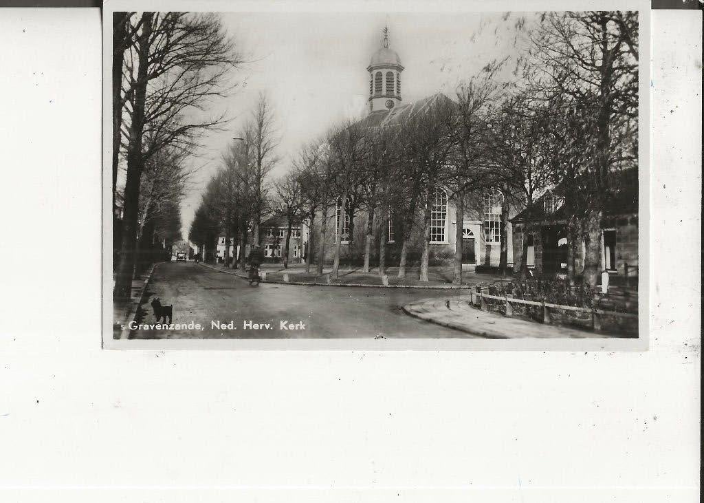 s Gravenzande Ned Herv Kerk 30-7-1950, Ophalen of Verzenden, 1940 tot 1960, Gelopen, Zuid-Holland