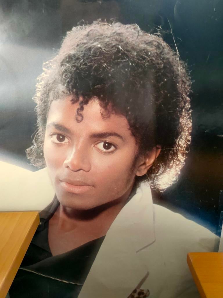 Grote Michael Jackson Thriller Poster 1984 uit Platenwinkel, Ophalen, Gebruikt, Muziek
