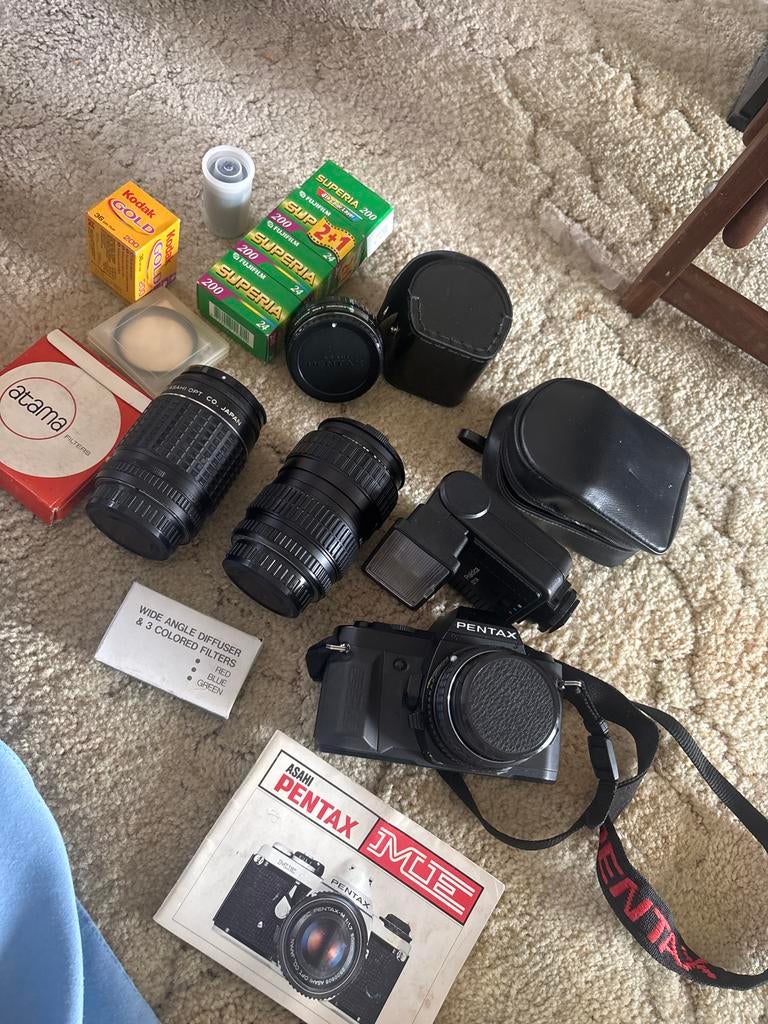 Pentax Spiegelreflexcamera Set met Lenzen en Accessoires, Ophalen of Verzenden, Zo goed als nieuw, Spiegelreflex, Pentax