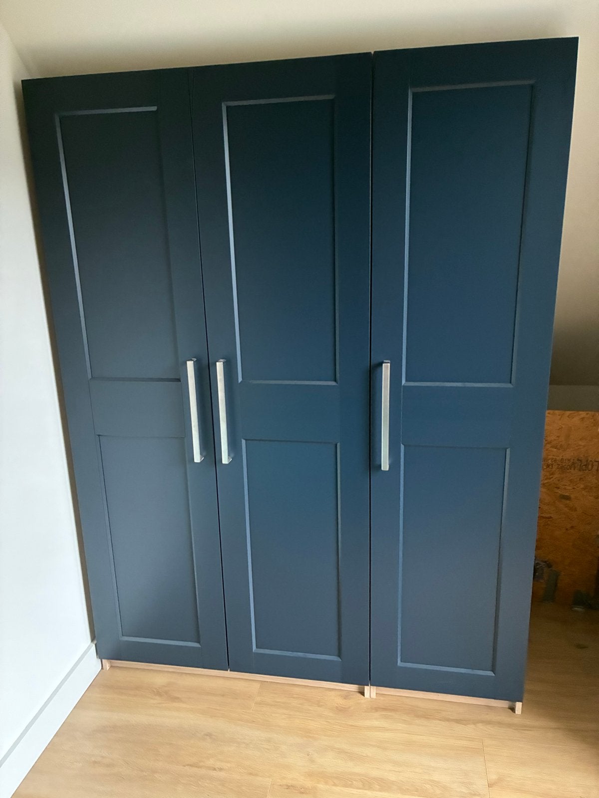 3 Donkerblauwe deuren voor pax kledingkast 50x195 cm, Ophalen, 100 tot 150 cm, Zo goed als nieuw, 150 tot 200 cm
