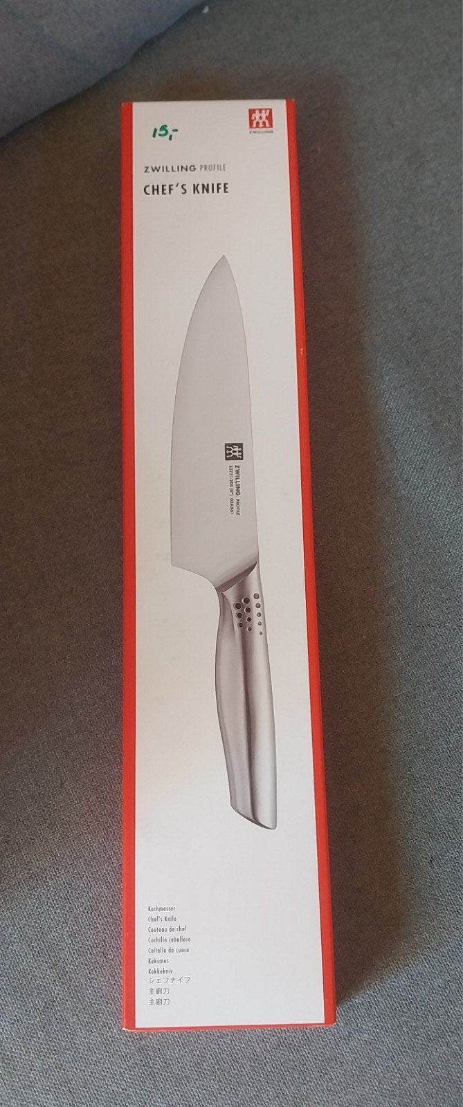 Zwilling Profile Chef's Knife - Nieuw in doos, Huis en Inrichting, Ophalen of Verzenden, Metaal, Overige merken, Nieuw